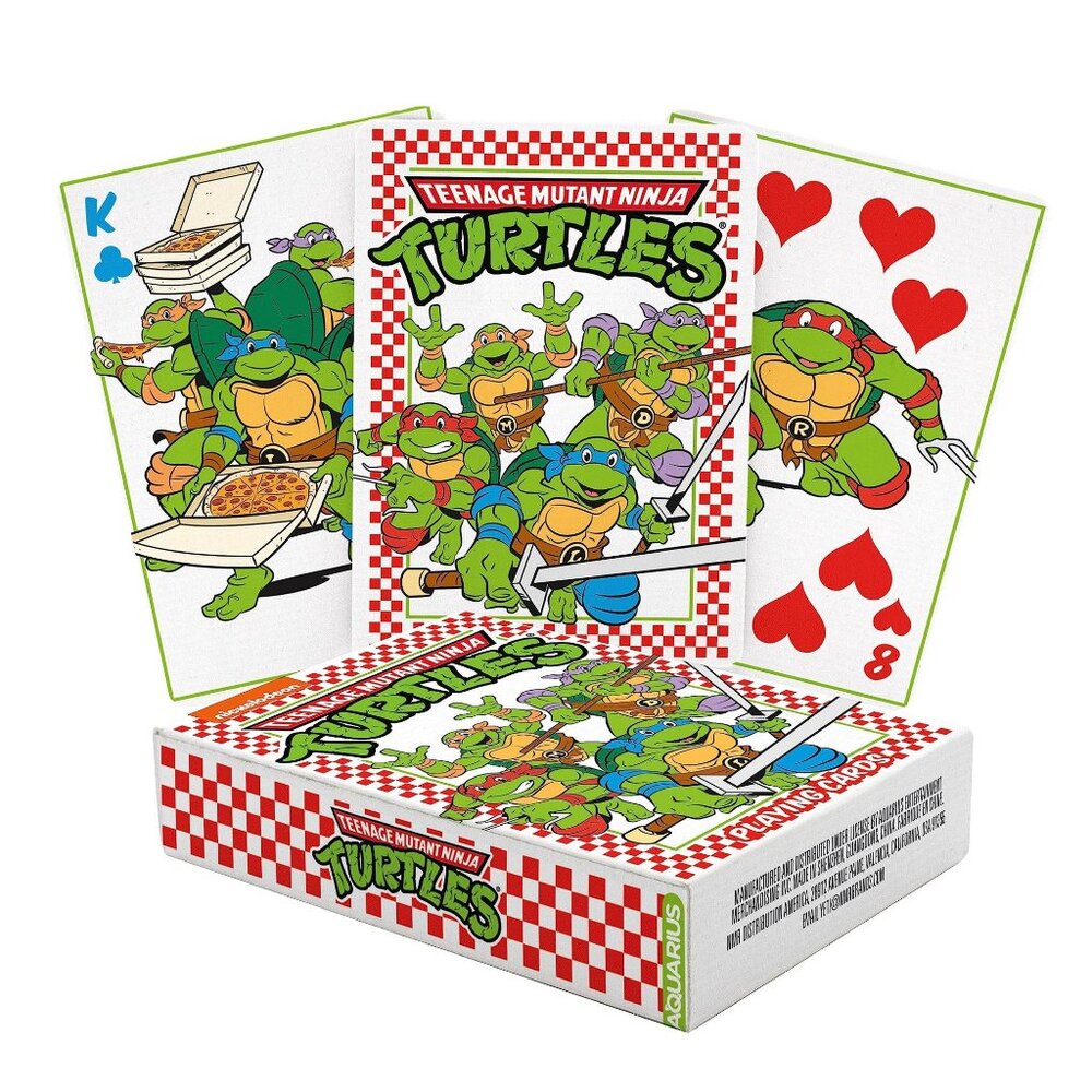 Aquarius TMNT Teenage Mutant Ninja Turtles Standard Poker Playing Cards 52 Card